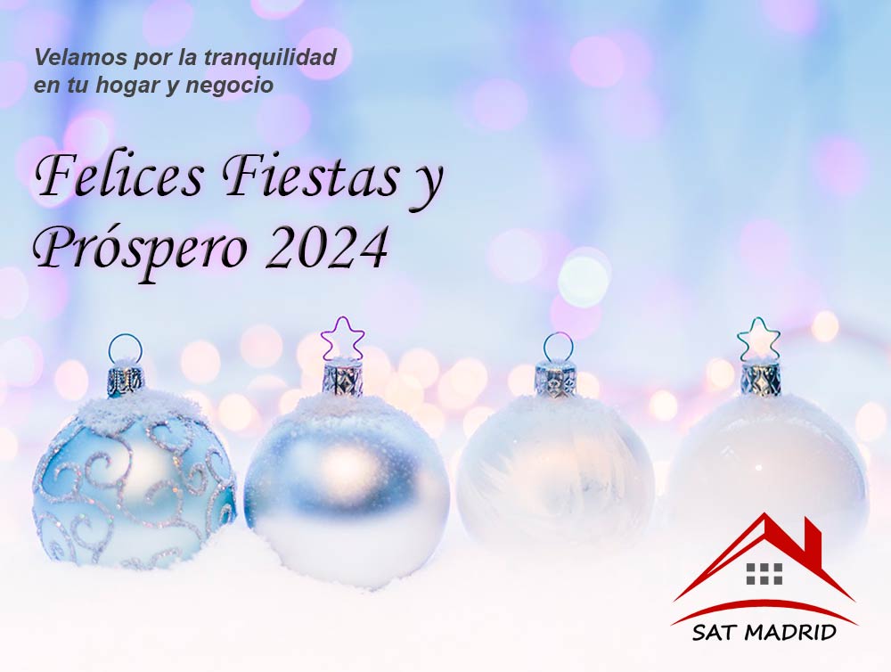 SAT Madrid, Reparación de Electrodomésticos, te desea Felices Fiestas y Próspero Año 2024